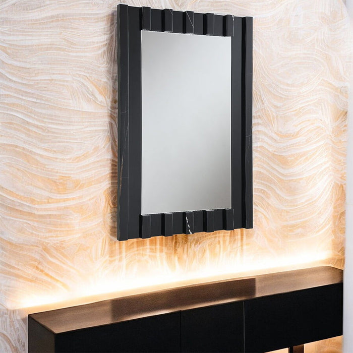 Drisana - Accent Mirror - Black Mirrored