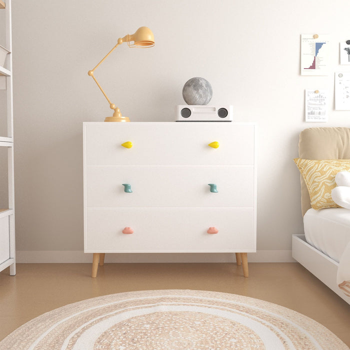 3 Drawer Dresser, Storage Cabinet With Anti Tip Safety