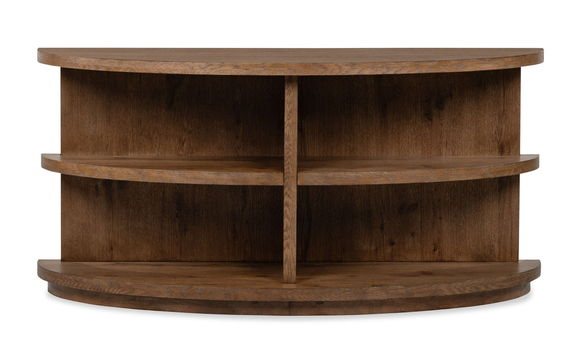 Oswald - Demilune Sofa Table - Brown
