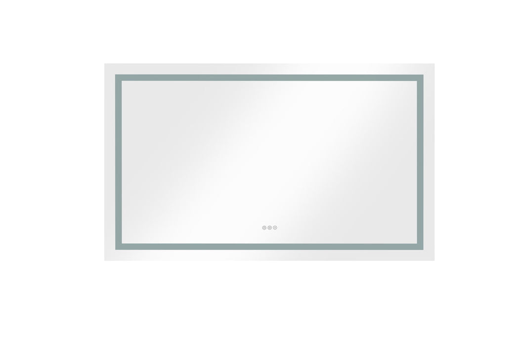 60 X 36 Inch Frameless Led Single Bathroom Vanity Mirror Inch Polished Crystal Bathroom Vanity Led Mirror With 3 Color Lights Mirror For Bathroom Wall 60 Inch Smart Lighted Vanity Mirrors Dimm