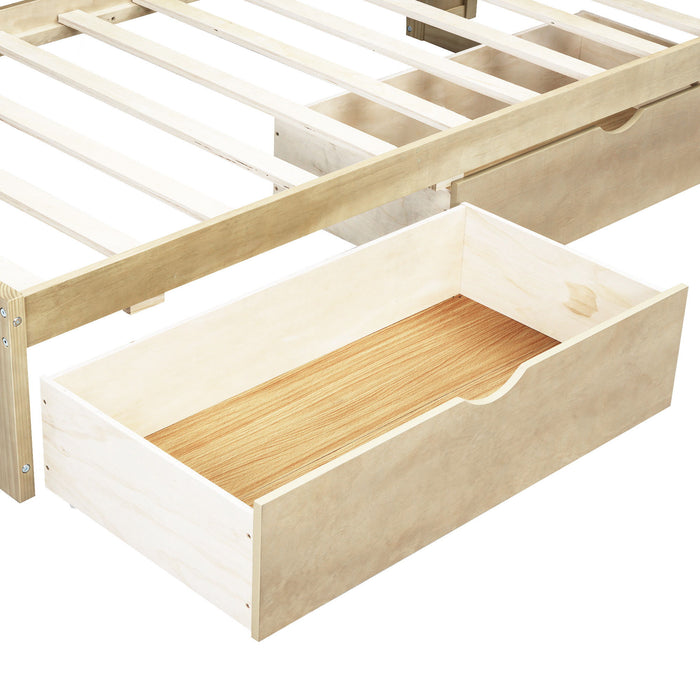 Daybed With 2 Storage Drawers, Storage Cabinets, USB Ports