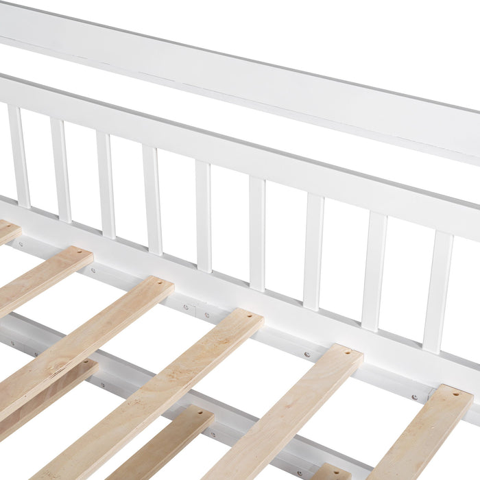 Playhouse Bed With Trundle, Kids Bed With Shelf