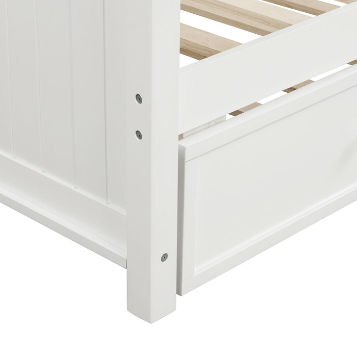 Twin Size Daybed & Twin Size Trundle - White