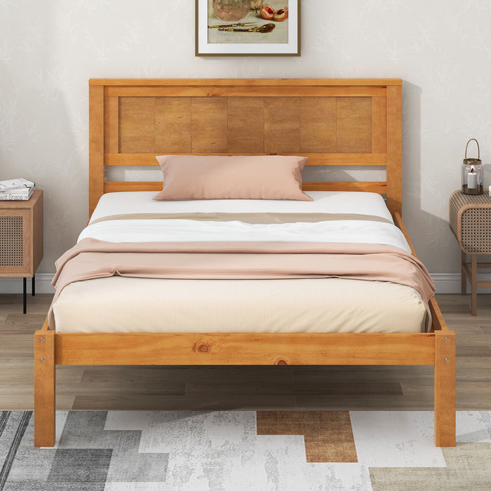 Platform Bed Frame With Headboard