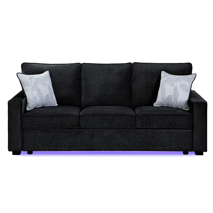 Rita - Sofa With LED - Black