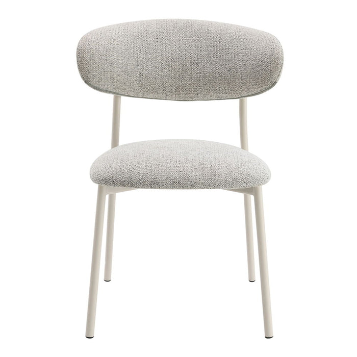 Kalam - Side Chair Set of 2) - Gray Fabric & Beige