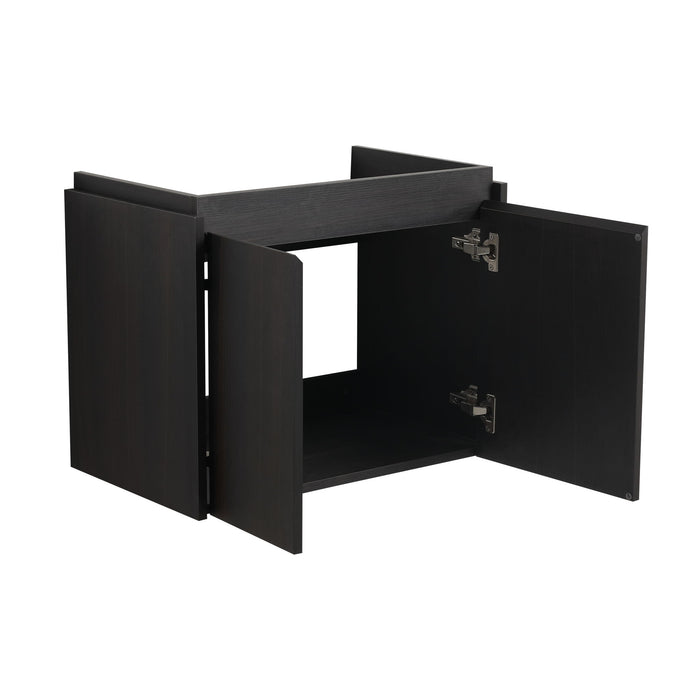 Modern Bathroom Vanity With Ceramic Basin, Wall Mounted Floating Sink Combo, Storage Cabinet