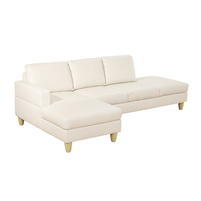 L - Shaped Sectional Sofa With Chaise & Ottoman