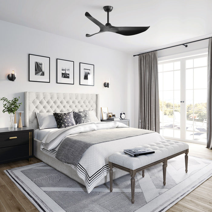 38" Ceiling Fan Without Light With DC Motor And Remote Control