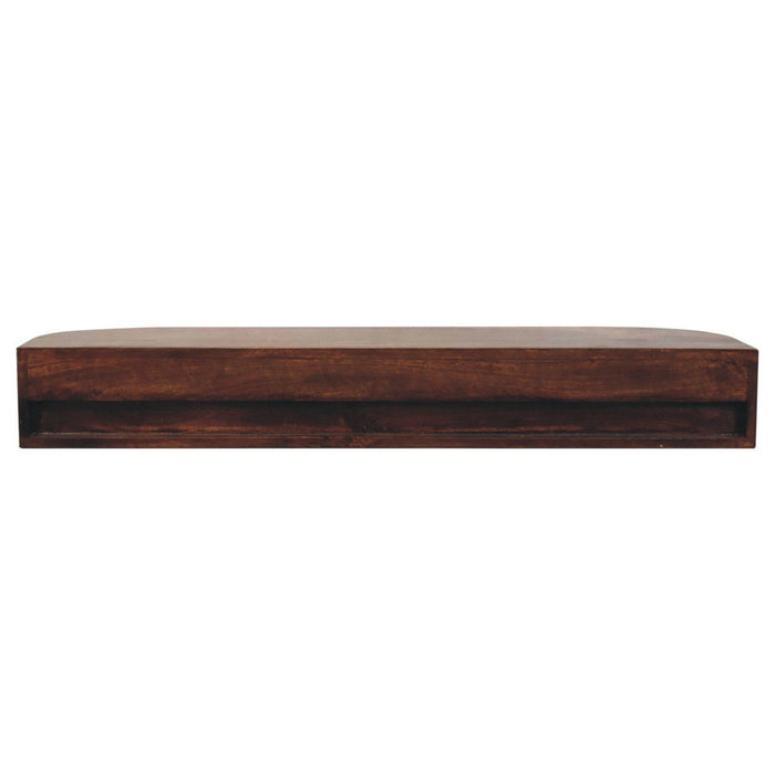 Lunar - Floating Console With 2 Drawer - Chestnut