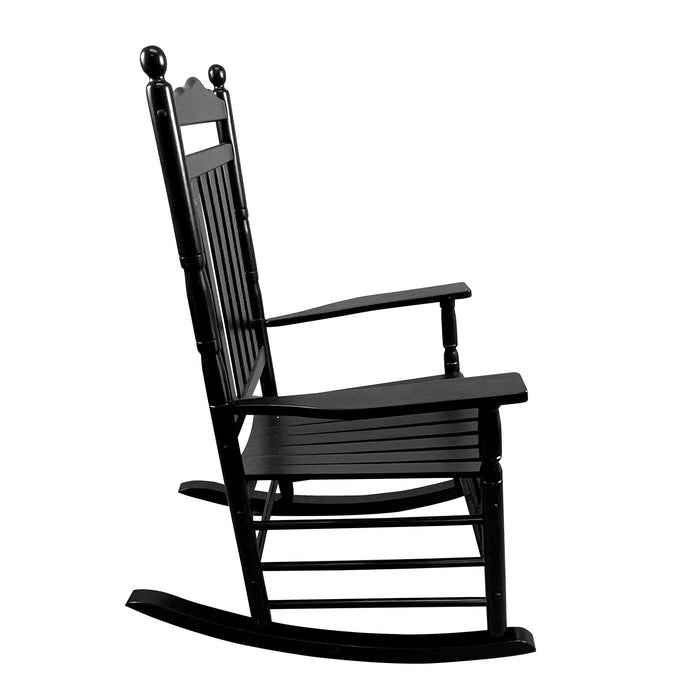 Balcony Porch Adult Rocking Chair - Black