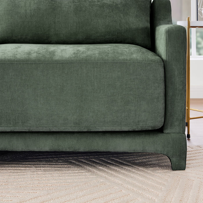 Elegant Sofa With Ergonomic Design And Lumbar Pillows