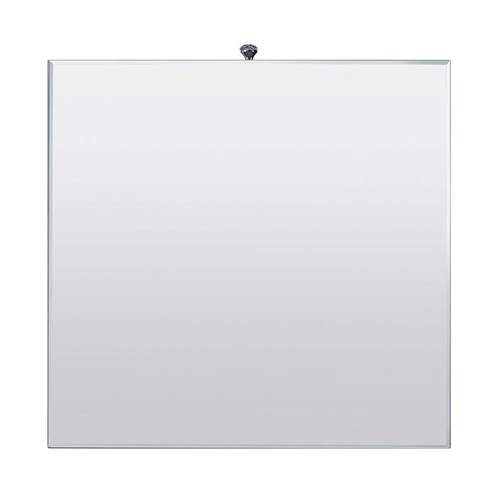 Noralie - 24" Square End Table - Mirrored & Faux Diamonds