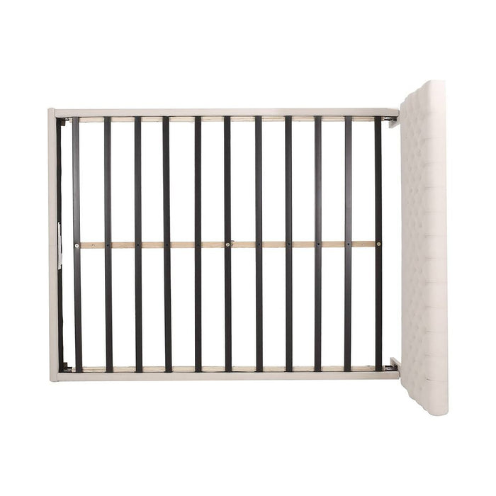 Cumulus - Fully Upholstered Fabric Queen Bed Set - Ivory