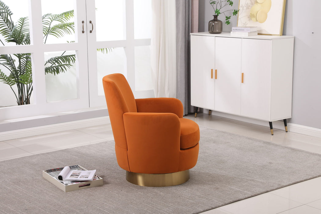 Teddy Swivel Barrel Chair, Swivel Accent Chairs Armchair For Living Room