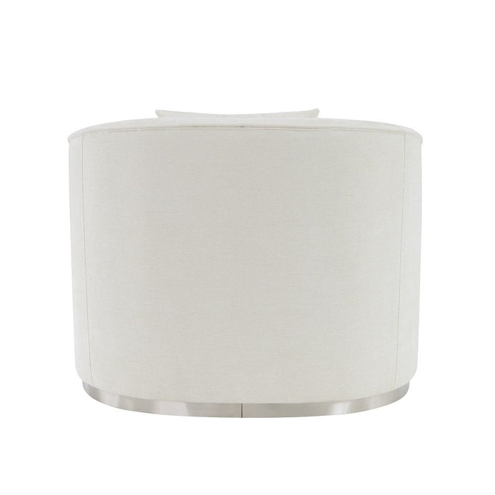 Odette - Chair With Pillow - Beige Chenille