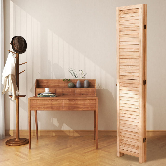 Panel Wooden Folding Room Divider
