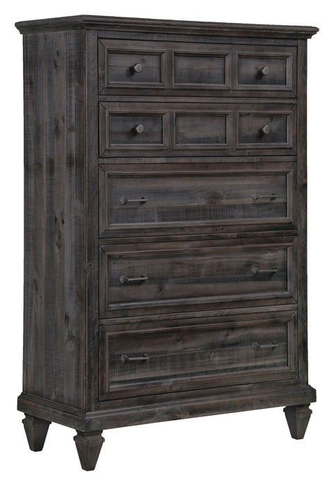 Calistoga - 5 Drawer Chest - Weathered Charcoal