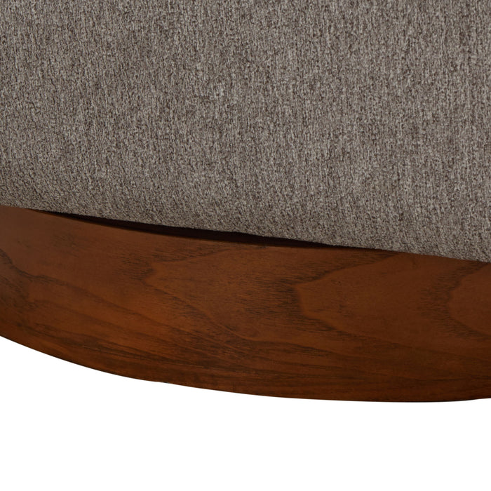 Miramar - Swivel Barrel Chair With Wooden Base