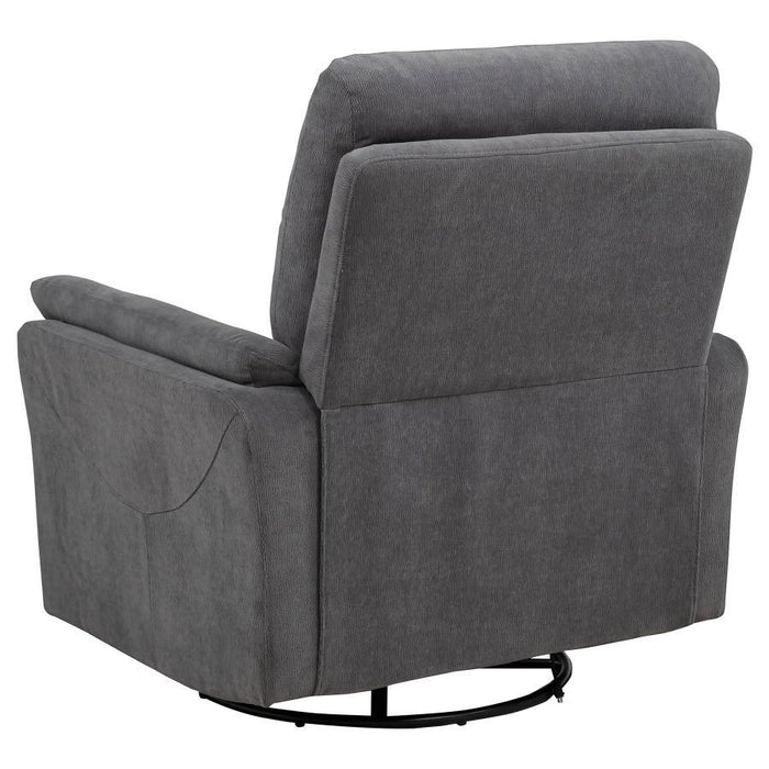 Adler - Upholstered Power Swivel Glider Recliner