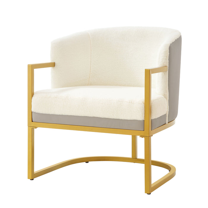 Upholstered Reading Accent Armchair For Living Room
