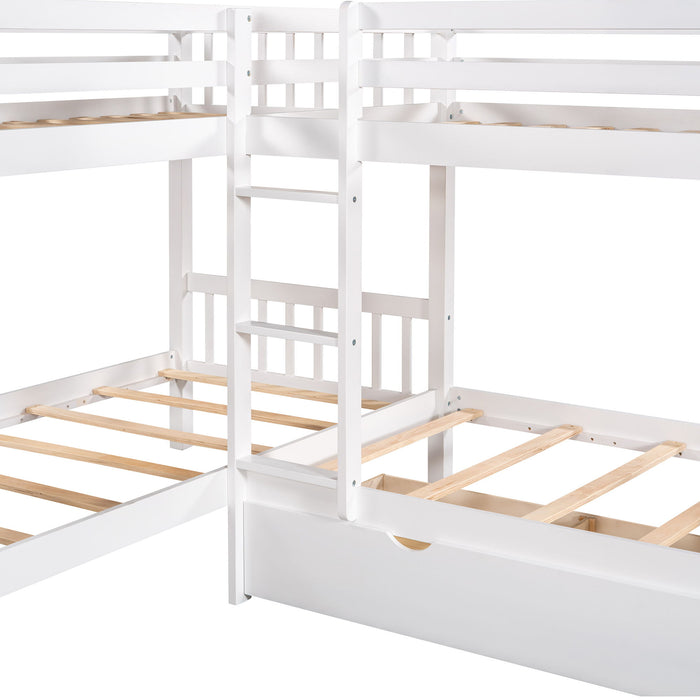 L Shaped Bunk Bed With Drawers