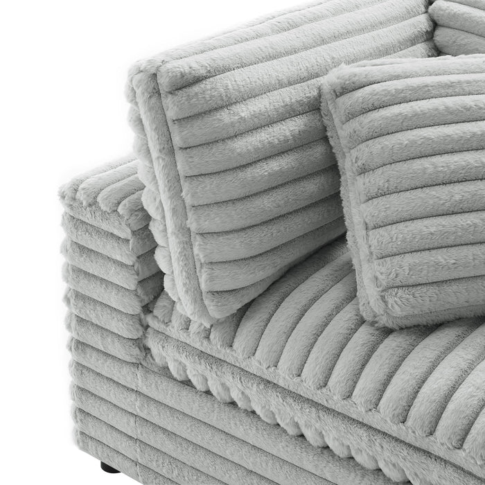 Jenny - Corner Accent Chair - Gray