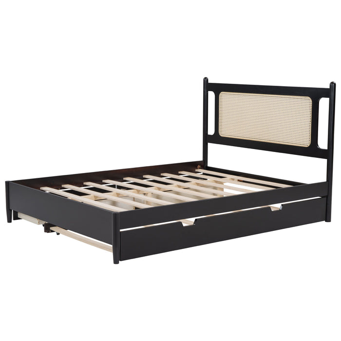 Platform Bed With 2 Big Drawers & Trundle