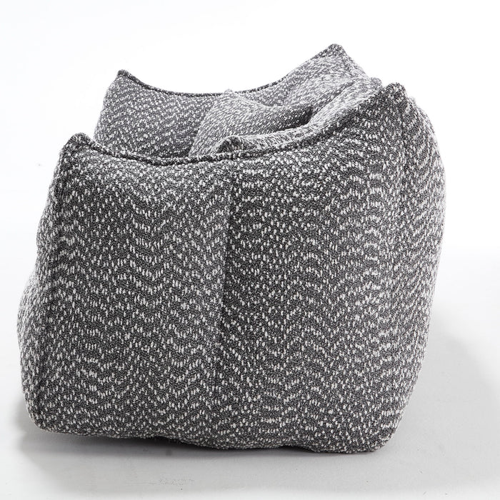 Comfortable Dual Beanbag Chair With High Resilience Foam Core For 2 People