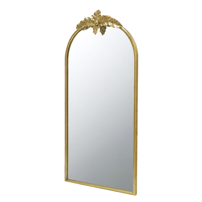 Arched Wall Mirror With Metal Frame, Wall Mirror For Living Room