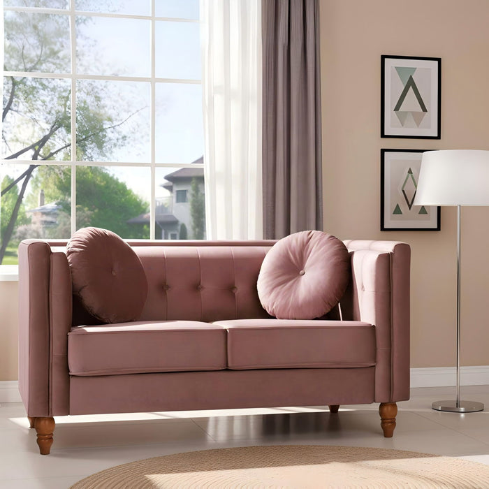Chesterfield Loveseat 2 Seater Couch For Living Room