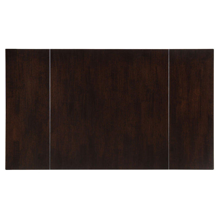 Dining Table With Drop Extension Leaf Table With Foldable Ends For Compact Spaces - Brown