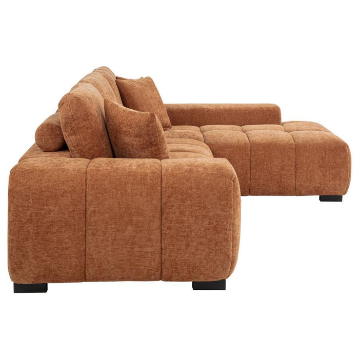 Octavia - Fabric Upholstered Sectional Chaise Sofa