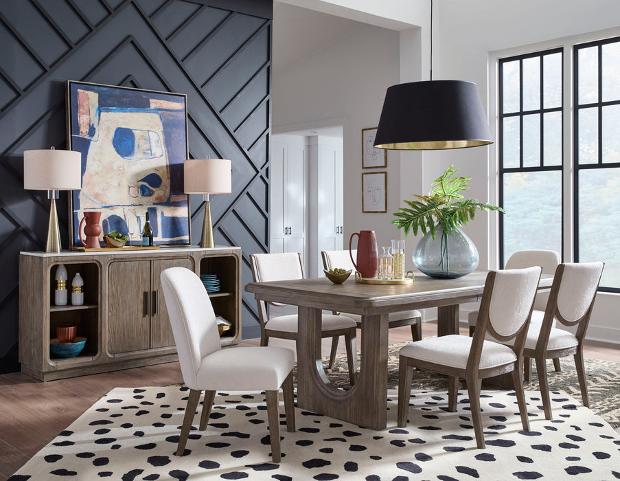 Westbourne - Extendable Trestle Dining Table - Dark Umber