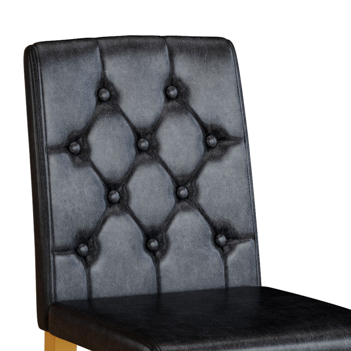 Dining Chairs With Ergonomic Buckle Backrest Comfort