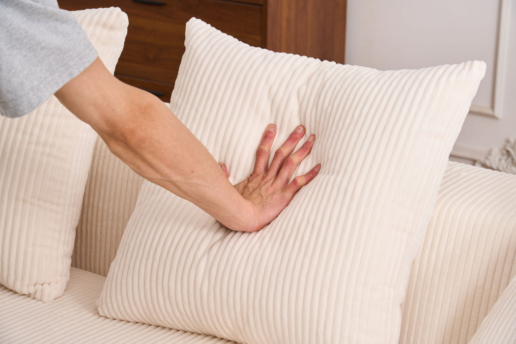 Combined 3 Seater Sofa With 4 Pillows