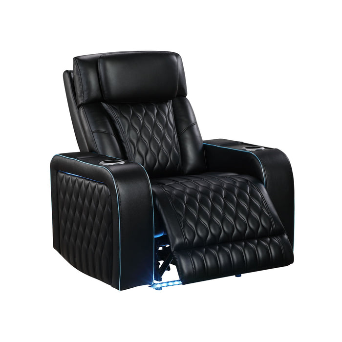 Electra - Power Recliner With Power Headrest, Massage, LED Lighting And USB Control