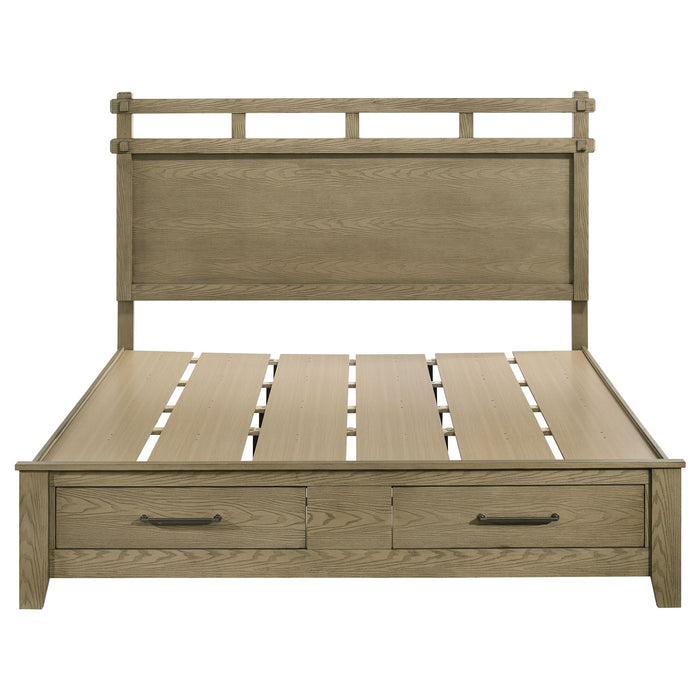 Hazlewood 59-inch Eastern King Storage Bed Vineyard Oak