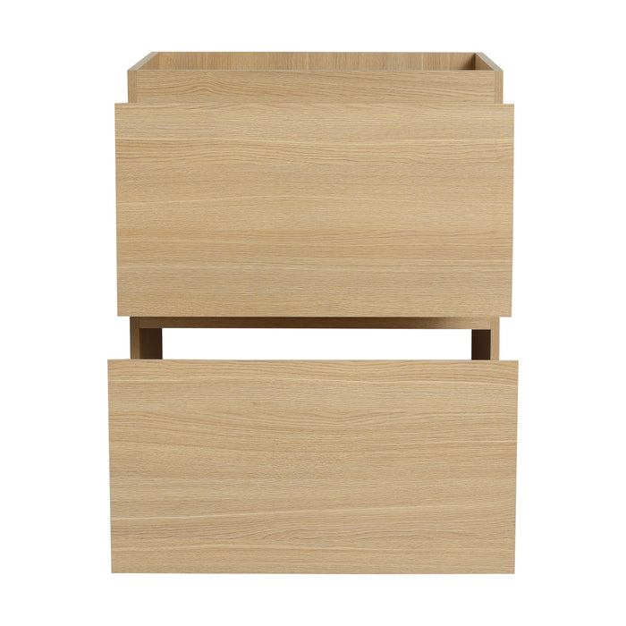 Modern Freestanding Bathroom Vanity Cabinet With Double Drawer