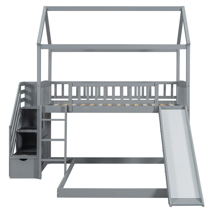 House Bunk Bed With Slide