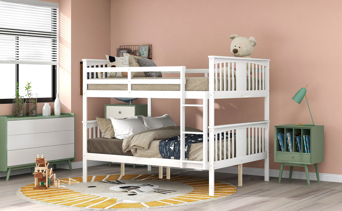 Bunk Bed With Ladder For Bedroom