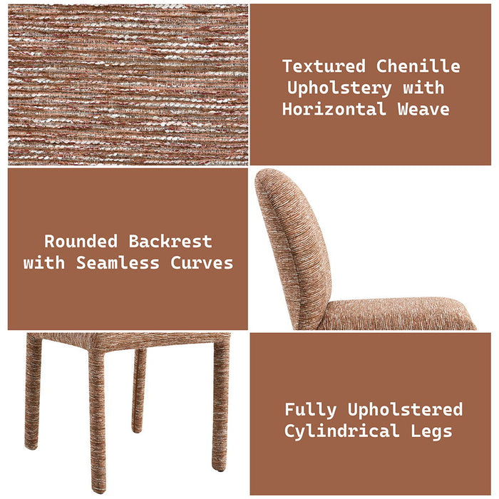 Lidi - Side Chair (Set of 2) - Brown Chenille