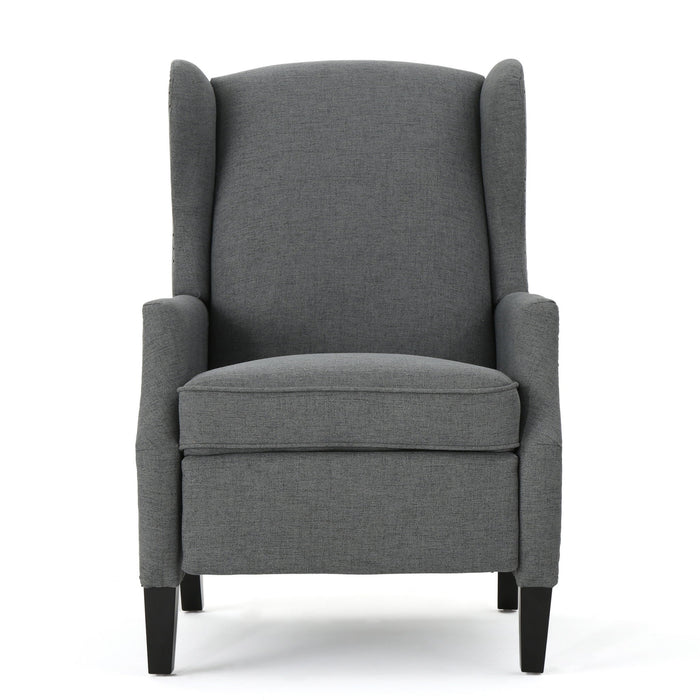 Westeros Wing Back Fabric Upholstered Recliner