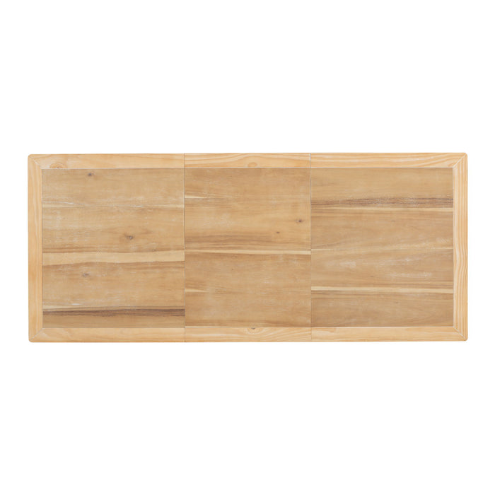 Topmax - Vintage Traditional Extendable Dining Table Set With Removable Leaf