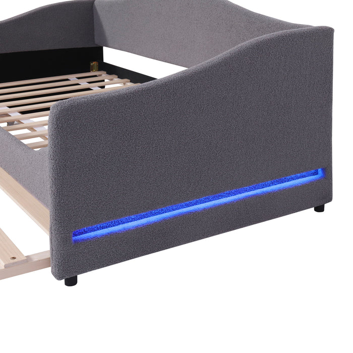 Design Upholstered Daybed With Light And Trundle