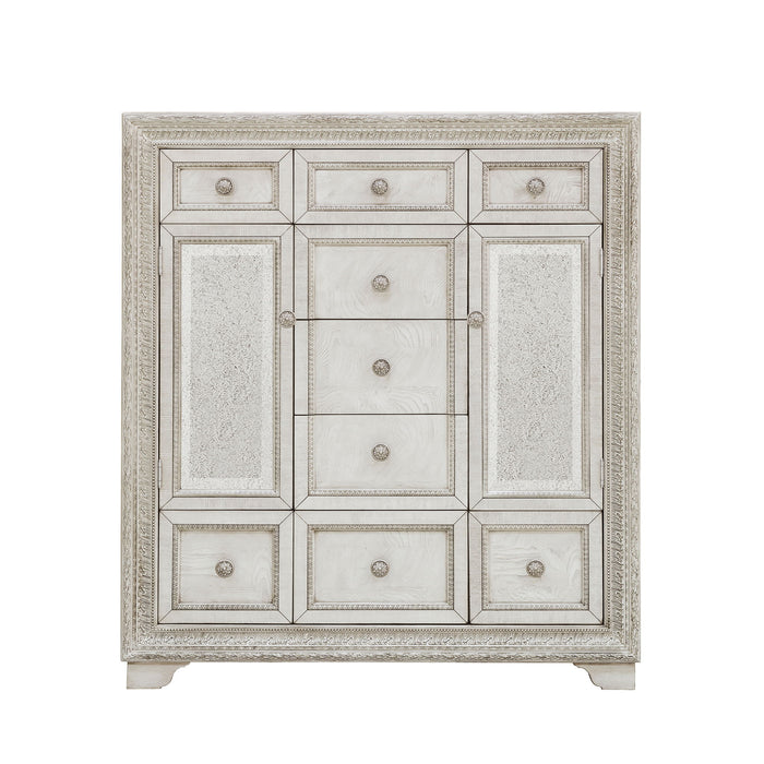 Camila - 9 Drawer Door Chest - Creamy White