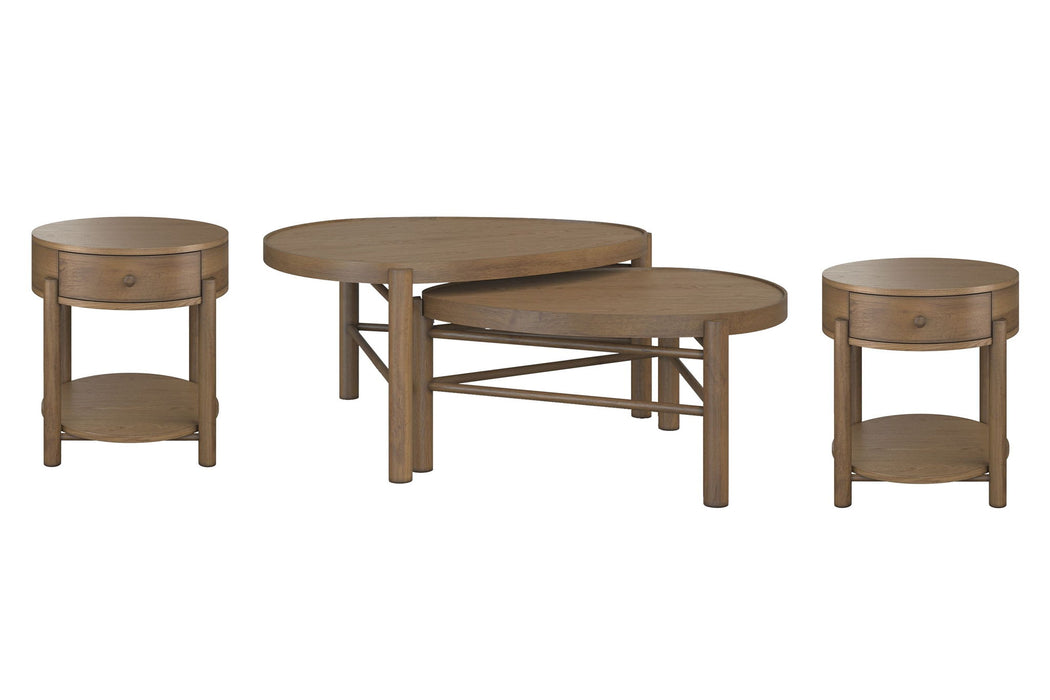 Hadleigh Brown - Nesting Cocktail Table Set