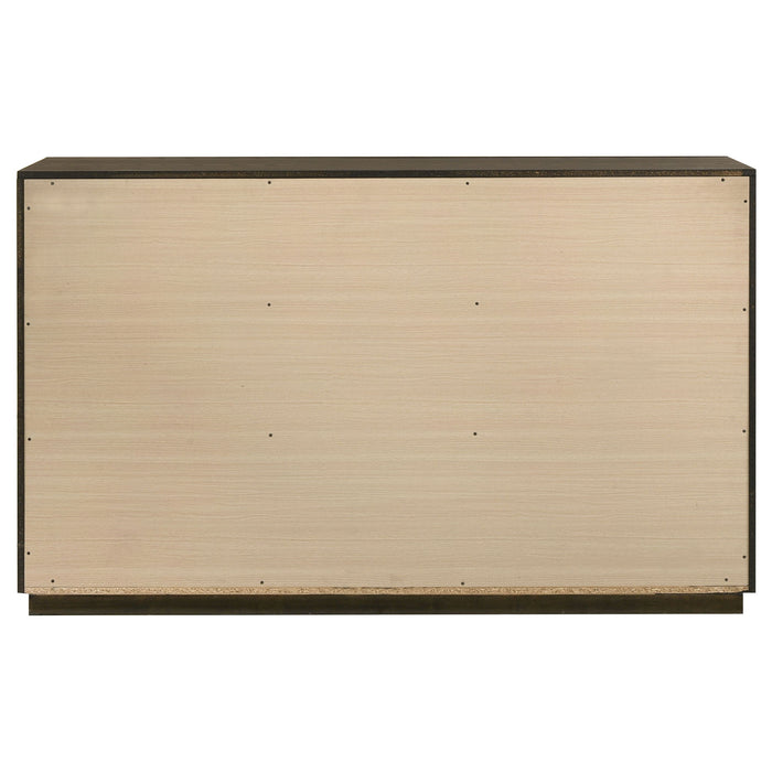Atlas 7-drawer Bedroom Dresser Cabinet Dark Oak