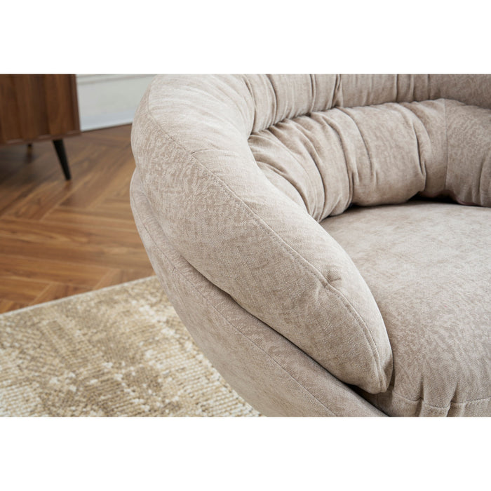 Modern Chenille Office Chair With 360 Degree Swivel