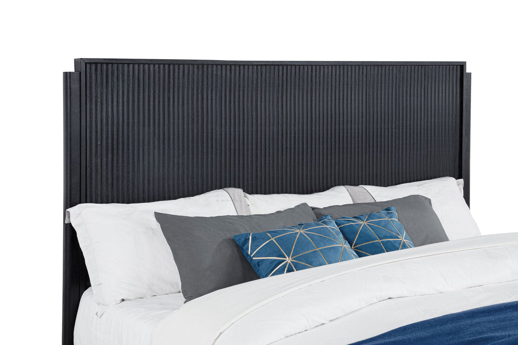 Brookmead Wood California King Panel Bed Black